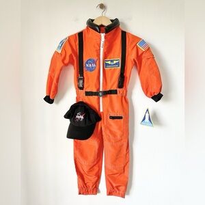 Kids NASA Commander Orange Costume
